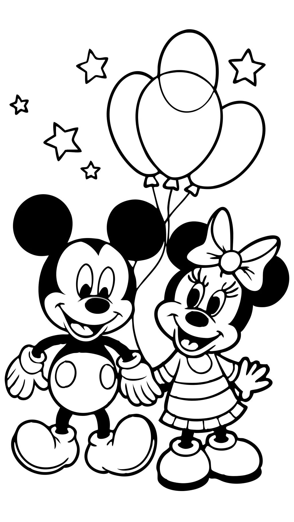 coloriage de Minnie Mickey